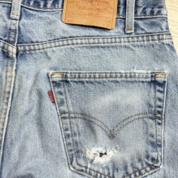 Vtg Levis 505 Jeans Men 36x30 Distressed Destroyed Faded Grunge Hippy Canada Tag - Picture 12 of 16